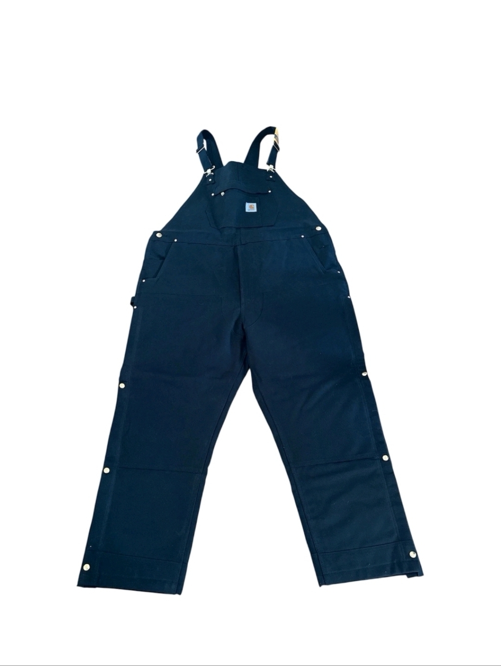 Carhartt Insulated Bib Overalls Mens M Dark Navy OR4393-M Loose Fit Worn Once - Picture 2 of 7